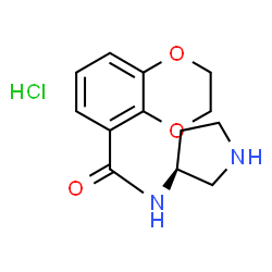 ChemSpider 2D Image | (S)-N-(Pyrrolidin-3-yl)-2,3-dihydrobenzo[b][1,4]dioxine-5-carboxamide hydrochloride | C13H17ClN2O3