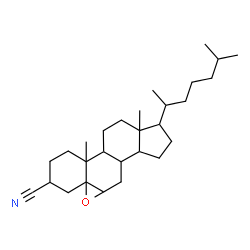 ChemSpider 2D Image | 5,6-Epoxycholestane-3-carbonitrile | C28H45NO