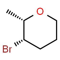 ChemSpider 2D Image | (2S,3S)-3-Bromo-2-methyltetrahydro-2H-pyran | C6H11BrO