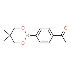 ChemSpider 2D Image | 1-[4-(5,5-Dimethyl-1,3,2-dioxaborinan-2-yl)phenyl]ethanone | C13H17BO3