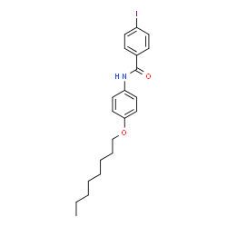 ChemSpider 2D Image | 4-Iodo-N-[4-(octyloxy)phenyl]benzamide | C21H26INO2