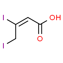 ChemSpider 2D Image | (2E)-3,4-Diiodo-2-butenoic acid | C4H4I2O2