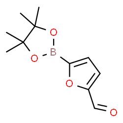 ChemSpider 2D Image | 5-(4,4,5,5-Tetramethyl-1,3,2-dioxaborolan-2-yl)-2-furaldehyde | C11H15BO4