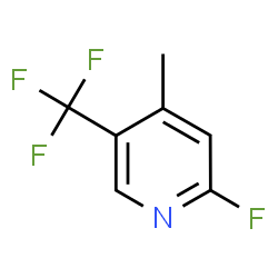ChemSpider 2D Image | 2-Fluoro-4-methyl-5-(trifluoromethyl)pyridine | C7H5F4N