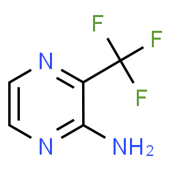 ChemSpider 2D Image | 3-(Trifluoromethyl)-2-pyrazinamine | C5H4F3N3