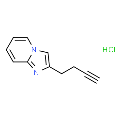 ChemSpider 2D Image | 2-(But-3-yn-1-yl)imidazo[1,2-a]pyridine hydrochloride | C11H11ClN2