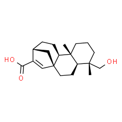 ChemSpider 2D Image | (5beta,8alpha,9beta,10alpha,13alpha)-19-Hydroxykaur-15-en-17-oic acid | C20H30O3