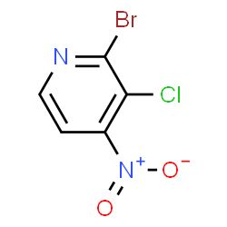 ChemSpider 2D Image | 2-Bromo-3-chloro-4-nitropyridine | C5H2BrClN2O2