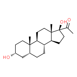 ChemSpider 2D Image | (3alpha,5beta,17alpha)-3,17-Dihydroxypregnan-20-one | C21H34O3