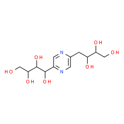 ChemSpider 2D Image | 1-[5-(2,3,4-Trihydroxybutyl)-2-pyrazinyl]-1,2,3,4-butanetetrol | C12H20N2O7