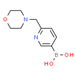 ChemSpider 2D Image | (6-(Morpholinomethyl)pyridin-3-yl)boronic acid | C10H15BN2O3