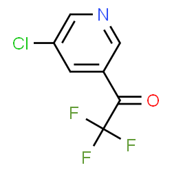 ChemSpider 2D Image | 1-(5-Chloro-3-pyridinyl)-2,2,2-trifluoroethanone | C7H3ClF3NO