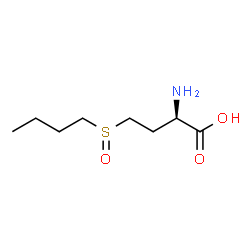 ChemSpider 2D Image | (2R)-2-Amino-4-(butylsulfinyl)butanoic acid | C8H17NO3S