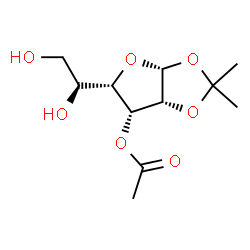 ChemSpider 2D Image | 3-O-Acetyl-1,2-O-isopropylidene-beta-L-mannofuranose | C11H18O7