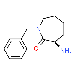 ChemSpider 2D Image | (3R)-3-Amino-1-benzyl-2-azepanone | C13H18N2O