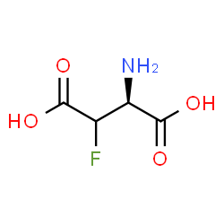 ChemSpider 2D Image | 3-Fluoro-D-aspartic acid | C4H6FNO4