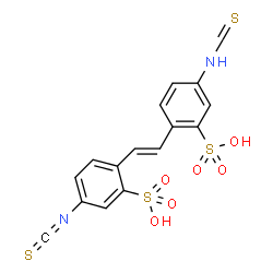 ChemSpider 2D Image | 5-Isothiocyanato-2-{(E)-2-[2-sulfo-4-(thioformylamino)phenyl]vinyl}benzenesulfonic acid | C16H12N2O6S4