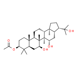 ChemSpider 2D Image | 3beta-acetoxy-7beta,15alpha,22-trihydroxyhopane | C32H54O5