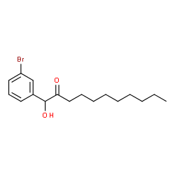 ChemSpider 2D Image | 1-(3-Bromophenyl)-1-hydroxy-2-undecanone | C17H25BrO2