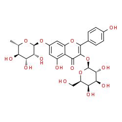 ChemSpider 2D Image | Kaempferol-3-O-beta-D-galactoside-7-O-alpha-L-rhamnoside | C27H30O15