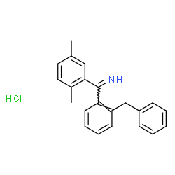 ChemSpider 2D Image | 1-(2-Benzylphenyl)-1-(2,5-dimethylphenyl)methanimine hydrochloride (1:1) | C22H22ClN