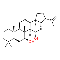 ChemSpider 2D Image | 7beta,15alpha-dihydroxy-22(29)-hopene | C30H50O2