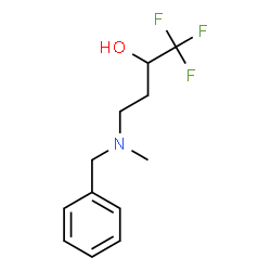 ChemSpider 2D Image | 4-[Benzyl(methyl)amino]-1,1,1-trifluoro-2-butanol | C12H16F3NO