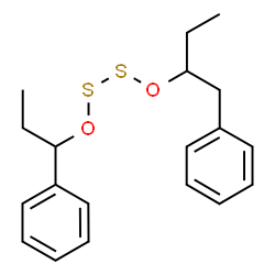 ChemSpider 2D Image | [1-({[(1-Phenyl-2-butanyl)oxy]disulfanyl}oxy)propyl]benzene | C19H24O2S2