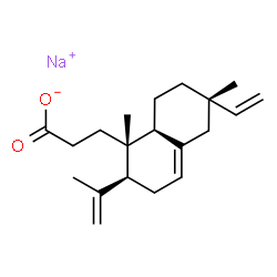 ChemSpider 2D Image | Sodium 3-[(1S,2S,6S,8aS)-2-isopropenyl-1,6-dimethyl-6-vinyl-1,2,3,5,6,7,8,8a-octahydro-1-naphthalenyl]propanoate | C20H29NaO2