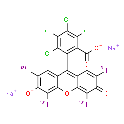 ChemSpider 2D Image | rose bengal (131I) sodium | C20H2Cl4131I4Na2O5