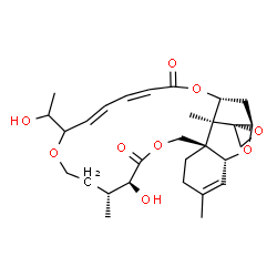 ChemSpider 2D Image | (1'R,2S,3'R,8'R,12'S,13'R,18'E,24'R,25'S)-12'-Hydroxy-17'-(1-hydroxyethyl)-5',13',25'-trimethyl-11'H,22'H-spiro[oxirane-2,26'-[2,10,16,23]tetraoxatetracyclo[22.2.1.0~3,8~.0~8,25~]heptacosa[4,18,20]tri
ene]-11',22'-dione | C29H40O9