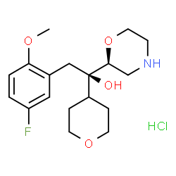 ChemSpider 2D Image | Edivoxetine hydrochloride | C18H27ClFNO4