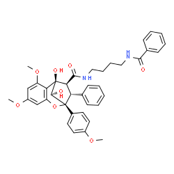 ChemSpider 2D Image | desacetylpyramidaglain D | C38H40N2O8