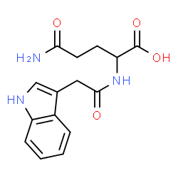 ChemSpider 2D Image | N-(indol-3-ylacetyl)glutamine | C15H17N3O4