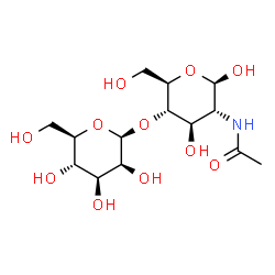 ChemSpider 2D Image | beta-D-Manp-(1->4)-beta-D-GlcpNAc | C14H25NO11