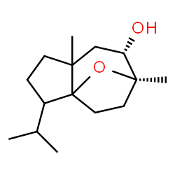 ChemSpider 2D Image | (7S,8R)-2-Isopropyl-5,8-dimethyl-11-oxatricyclo[6.2.1.0~1,5~]undecan-7-ol | C15H26O2