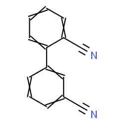 ChemSpider 2D Image | 2,3'-Biphenyldicarbonitrile | C14H8N2