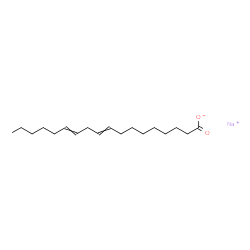 ChemSpider 2D Image | Sodium 9,12-octadecadienoate | C18H31NaO2