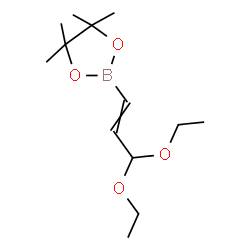 ChemSpider 2D Image | 2-(3,3-Diethoxy-1-propen-1-yl)-4,4,5,5-tetramethyl-1,3,2-dioxaborolane | C13H25BO4