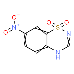 ChemSpider 2D Image | 7-Nitro-2H-1,2,4-benzothiadiazine 1,1-dioxide | C7H5N3O4S