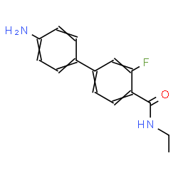 ChemSpider 2D Image | 4'-Amino-N-ethyl-3-fluoro-4-biphenylcarboxamide | C15H15FN2O