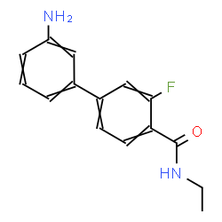 ChemSpider 2D Image | 3'-Amino-N-ethyl-3-fluoro-4-biphenylcarboxamide | C15H15FN2O