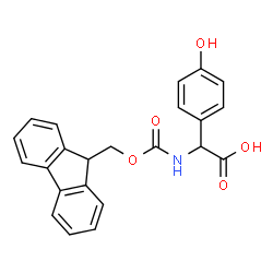 ChemSpider 2D Image | Fmoc-DL-4-Hydroxyphenylglycine | C23H19NO5