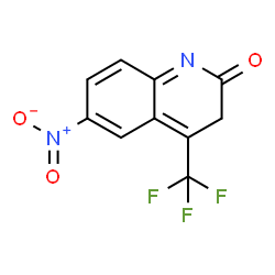 ChemSpider 2D Image | 6-Nitro-4-(trifluoromethyl)-2(3H)-quinolinone | C10H5F3N2O3