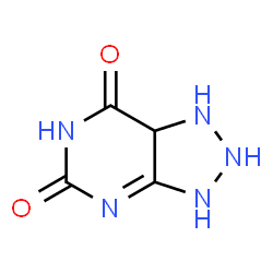 ChemSpider 2D Image | 2,3-Dihydro-1H-[1,2,3]triazolo[4,5-d]pyrimidine-5,7(6H,7aH)-dione | C4H5N5O2