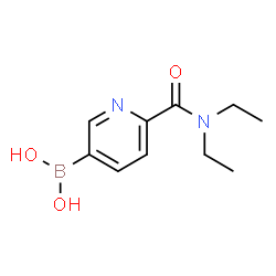ChemSpider 2D Image | (6-(Diethylcarbamoyl)pyridin-3-yl)boronic acid | C10H15BN2O3