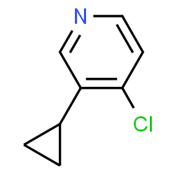 ChemSpider 2D Image | 4-Chloro-3-cyclopropylpyridine | C8H8ClN