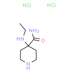 ChemSpider 2D Image | 4-(Ethylamino)-4-piperidinecarboxamide dihydrochloride | C8H19Cl2N3O