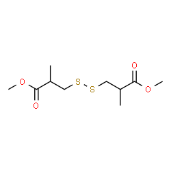 ChemSpider 2D Image | Dimethyl 3,3'-disulfanediylbis(2-methylpropanoate) | C10H18O4S2