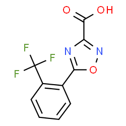 ChemSpider 2D Image | 5-[2-(Trifluoromethyl)phenyl]-1,2,4-oxadiazole-3-carboxylic acid | C10H5F3N2O3